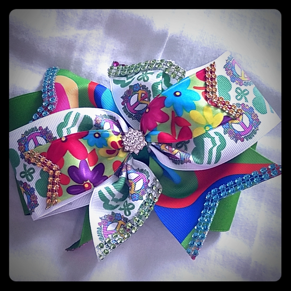 Girl Scout custom "Jojo" bow style hair clip.